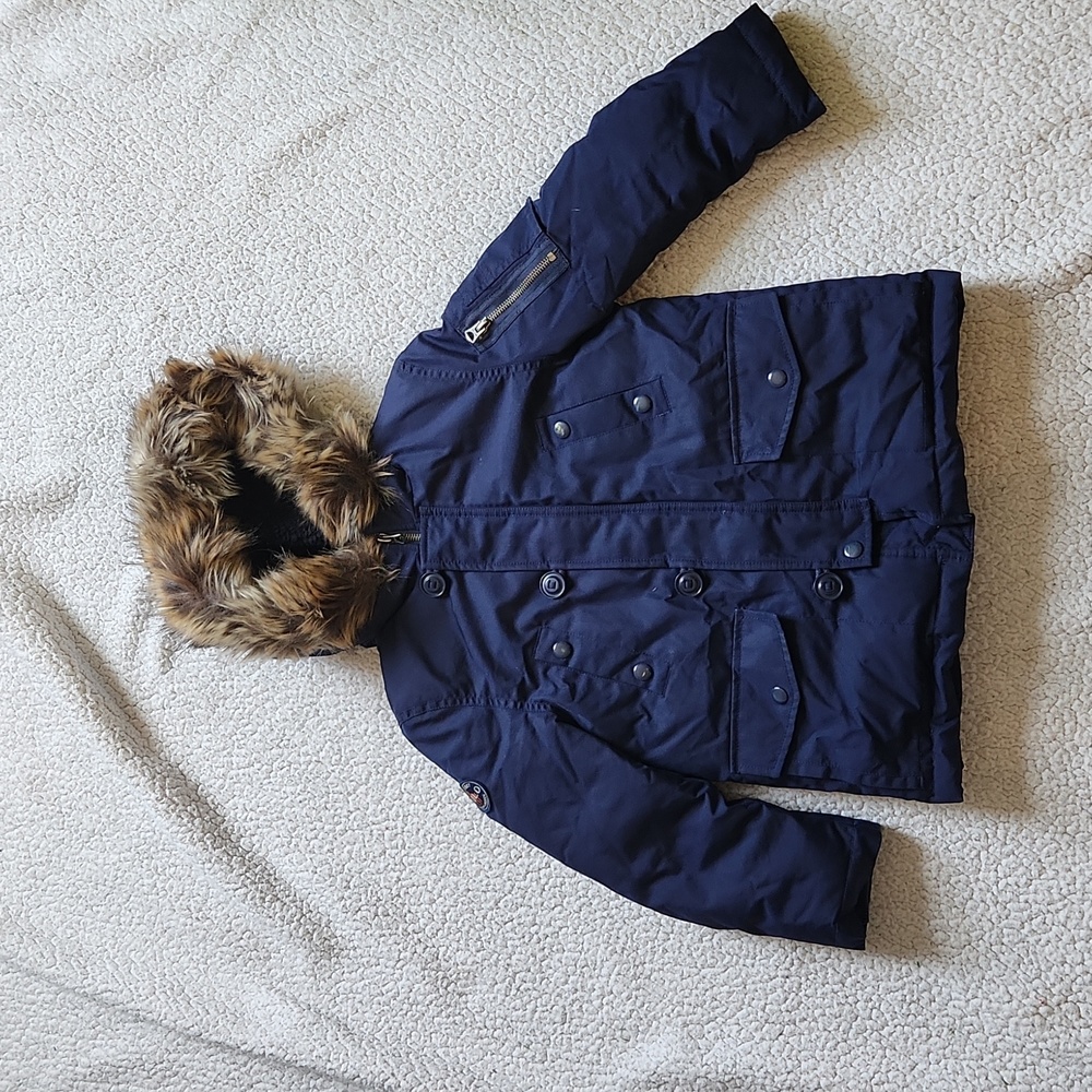 Like new Polo by Ralph Lauren puffer jacket. Size 6. Color: Navy